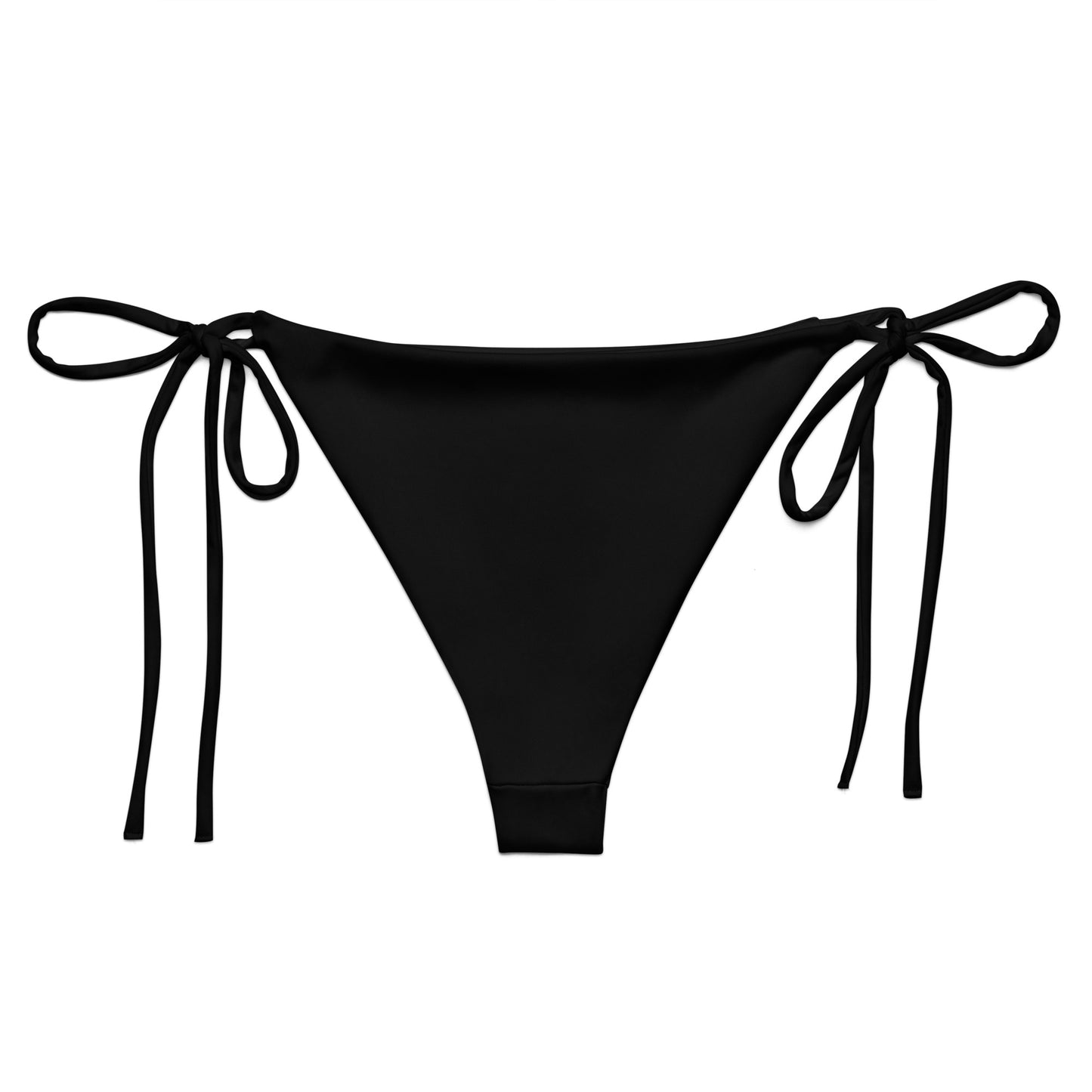 Luxe String Bikini Bottom - Noir