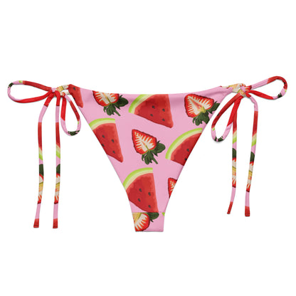 Luxe String Bikini Bottom - Fruity