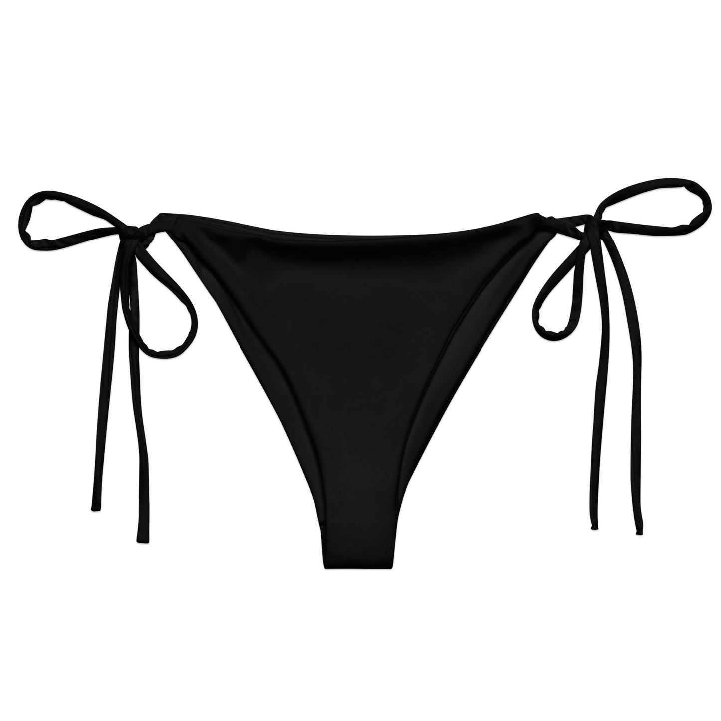 Luxe String Bikini Bottom - Noir