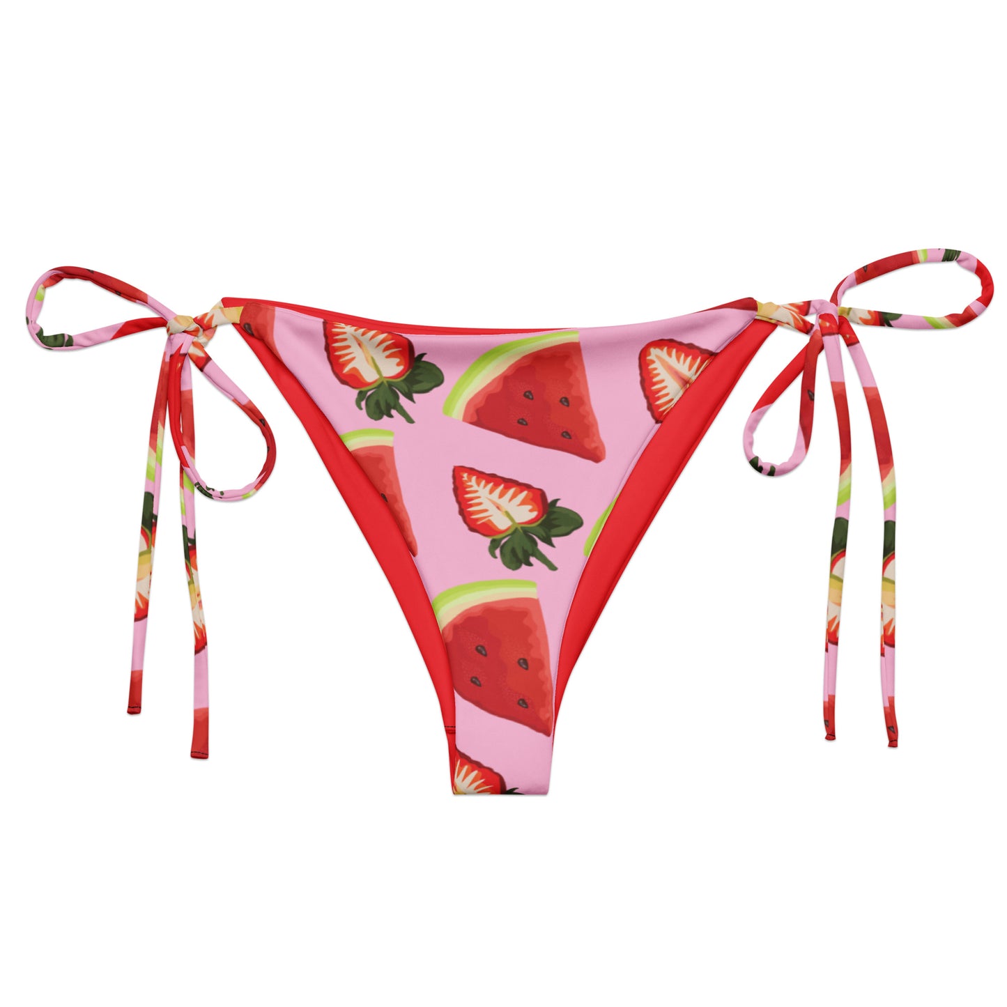 Luxe String Bikini Bottom - Fruity